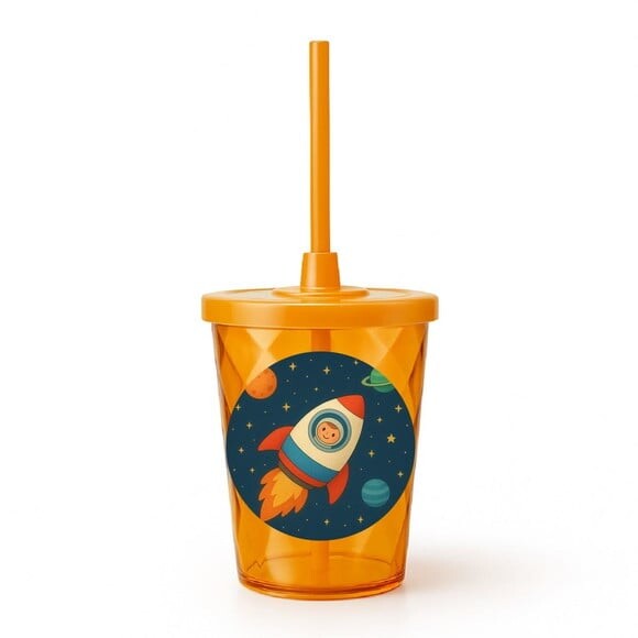 Copo Twister Personalizado 300ml Espaço Sideral