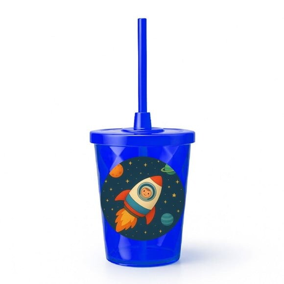 Copo Twister Personalizado 300ml Espaço Sideral