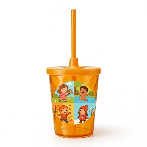 Copo Twister Personalizado 300ml Estações do Ano