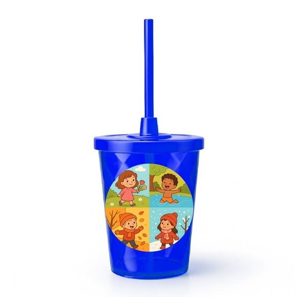 Copo Twister Personalizado 300ml Estações do Ano