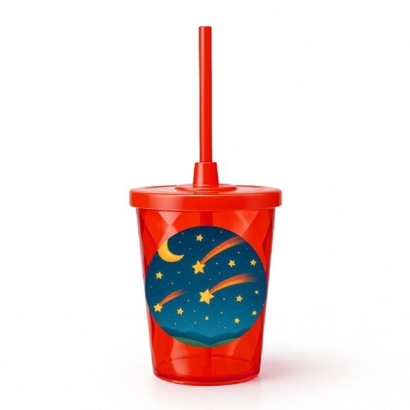 Copo Twister Personalizado 300ml Estrelas Cadentes