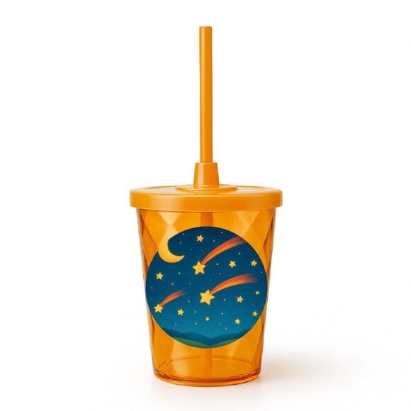 Copo Twister Personalizado 300ml Estrelas Cadentes
