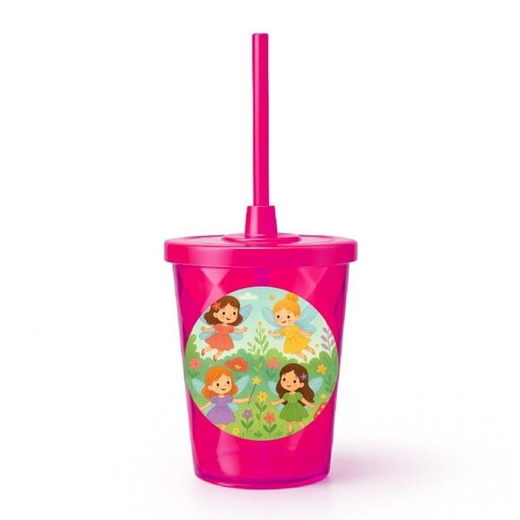 Copo Twister Personalizado 300ml Fadas