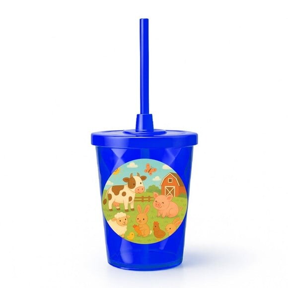 Copo Twister Personalizado 300ml Fazendinha