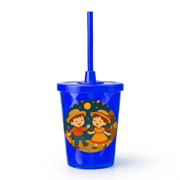 Copo Twister Personalizado 300ml Festa Junina
