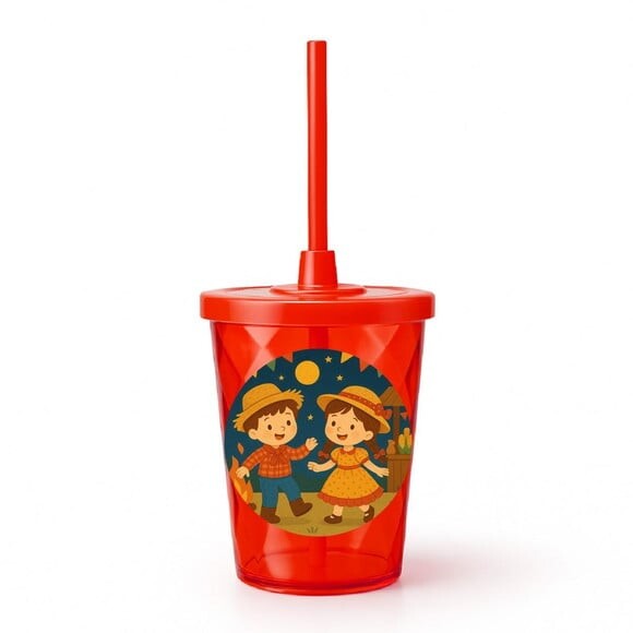 Copo Twister Personalizado 300ml Festa Junina