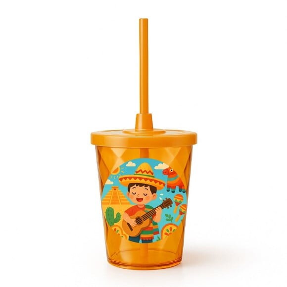 Copo Twister Personalizado 300ml Festa Mexicana