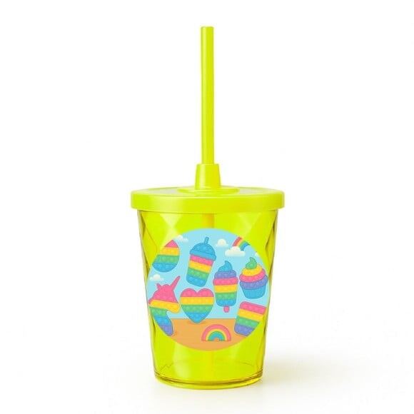 Copo Twister Personalizado 300ml Fidget Toys