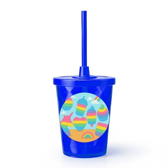 Copo Twister Personalizado 300ml Fidget Toys
