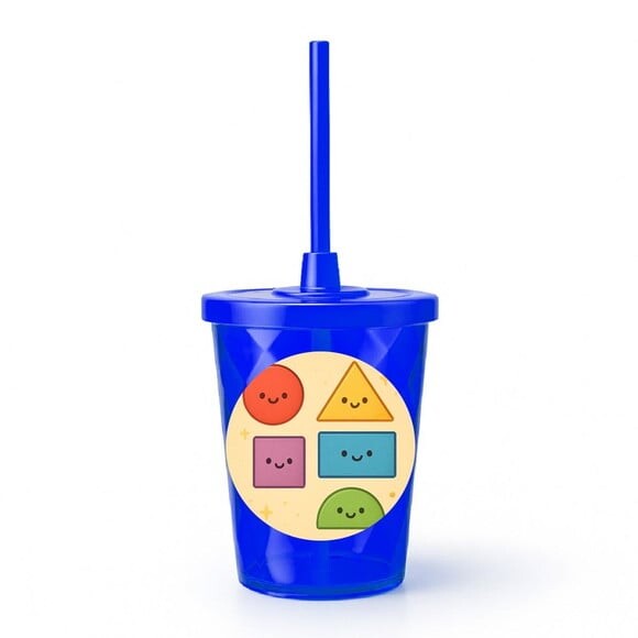 Copo Twister Personalizado 300ml Formas Geométricas