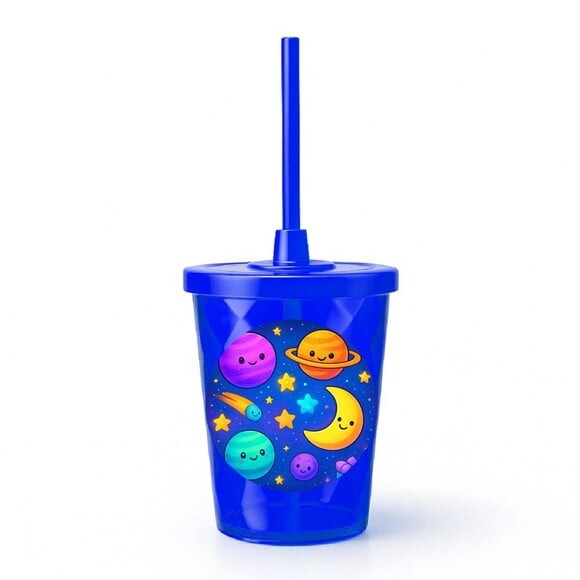 Copo Twister Personalizado 300ml Galáxia Encantada