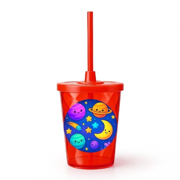 Copo Twister Personalizado 300ml Galáxia Encantada