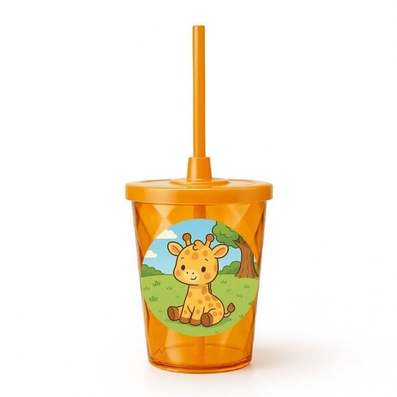 Copo Twister Personalizado 300ml Girafinha Baby