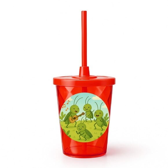 Copo Twister Personalizado 300ml Grilos