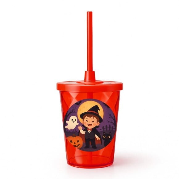 Copo Twister Personalizado 300ml Halloween