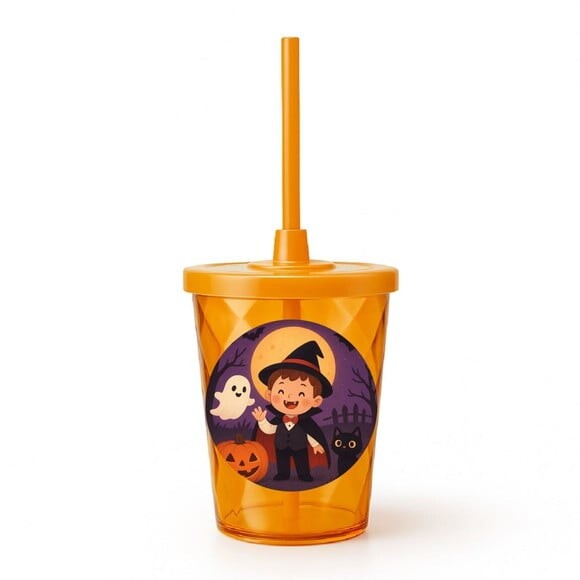 Copo Twister Personalizado 300ml Halloween