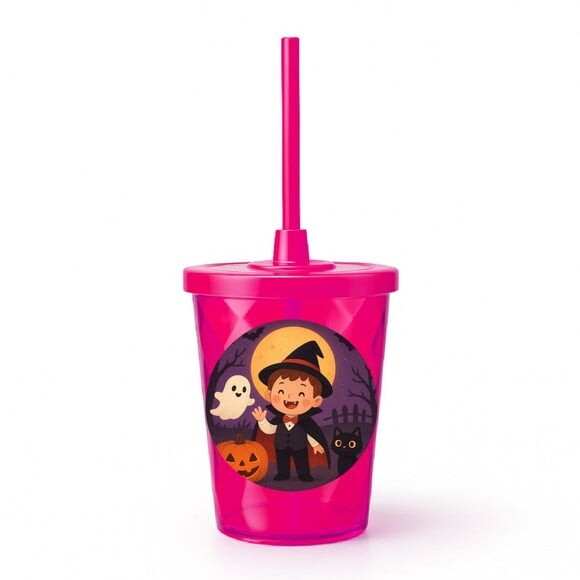 Copo Twister Personalizado 300ml Halloween