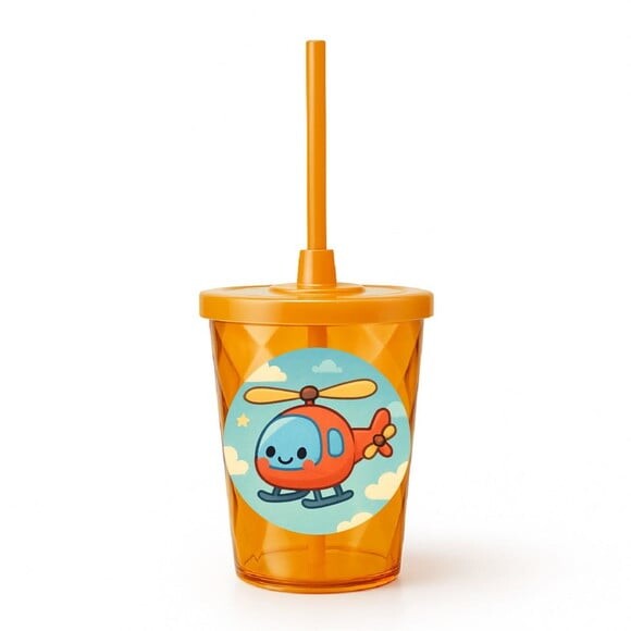 Copo Twister Personalizado 300ml Helicóptero