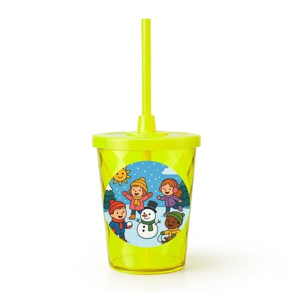 Copo Twister Personalizado 300ml Inverno Divertido