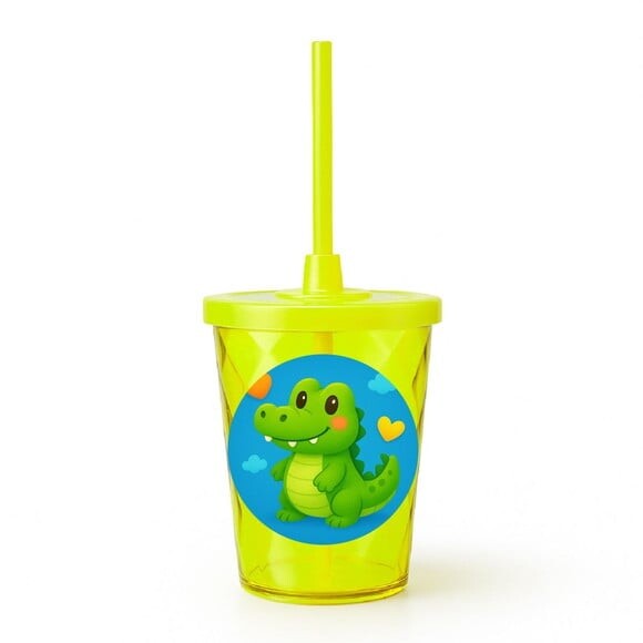 Copo Twister Personalizado 300ml Jacaré Baby