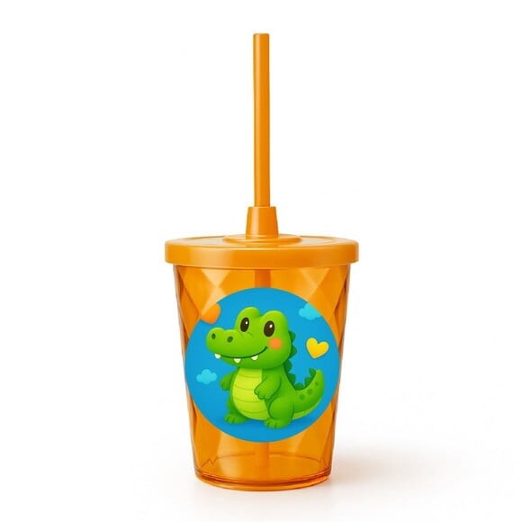 Copo Twister Personalizado 300ml Jacaré Baby