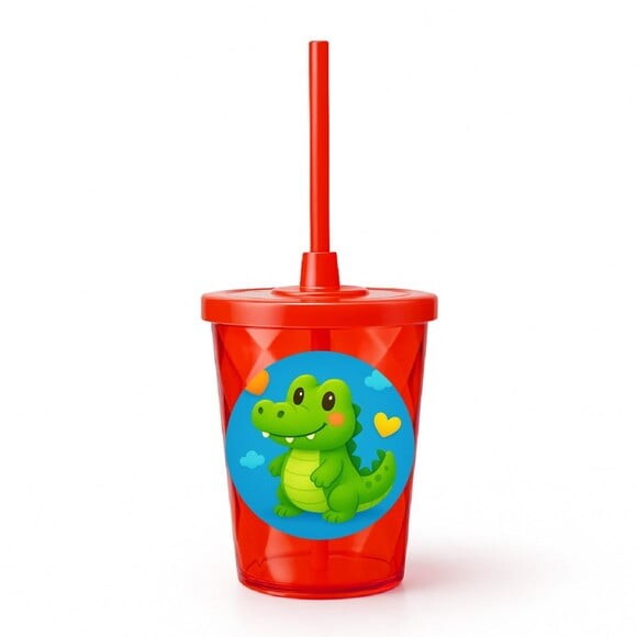 Copo Twister Personalizado 300ml Jacaré Baby