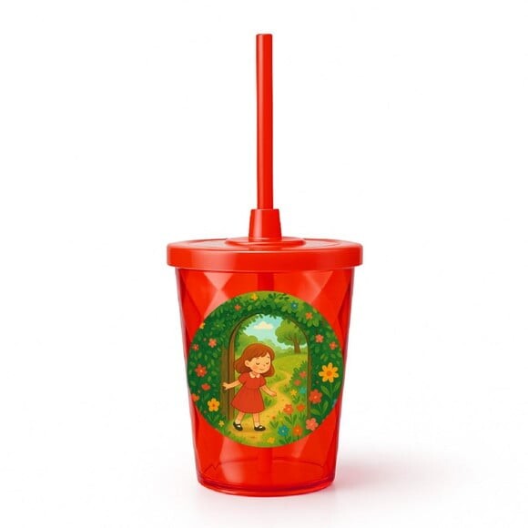 Copo Twister Personalizado 300ml Jardim Secreto