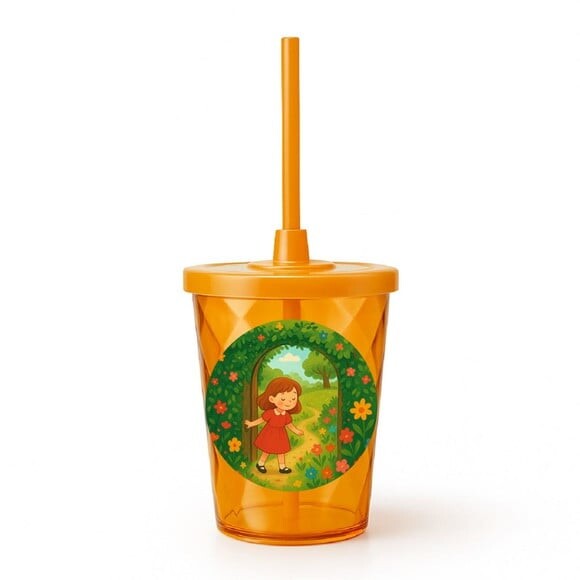 Copo Twister Personalizado 300ml Jardim Secreto