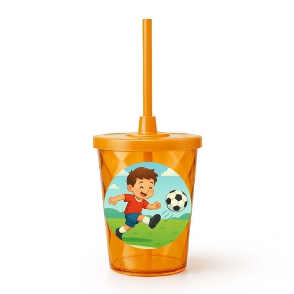 Copo Twister Personalizado 300ml Jogador de Futebol
