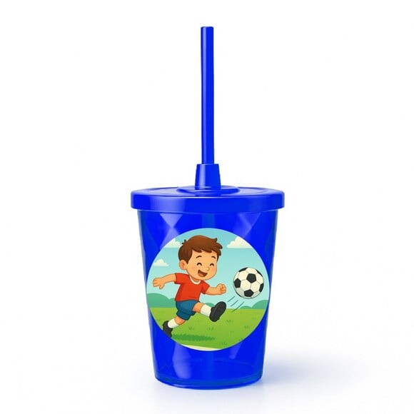 Copo Twister Personalizado 300ml Jogador de Futebol