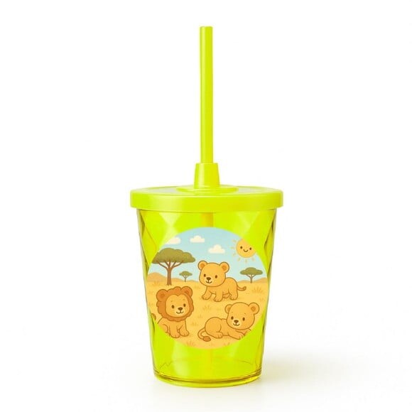 Copo Twister Personalizado 300ml Leãozinhos