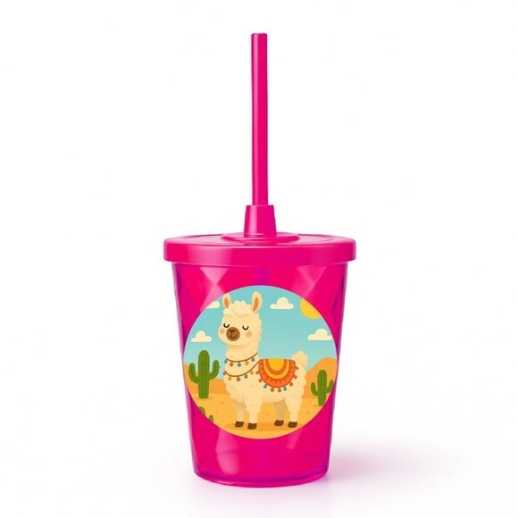 Copo Twister Personalizado 300ml Lhama