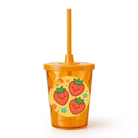 Copo Twister Personalizado 300ml Moaranguinhos Fofos