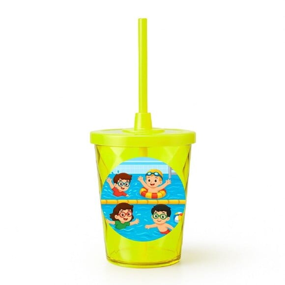 Copo Twister Personalizado 300ml Natação