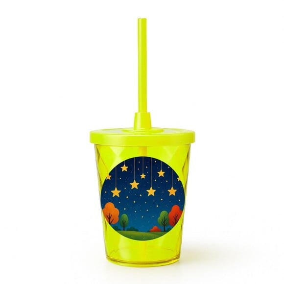 Copo Twister Personalizado 300ml Noite das Estrelas