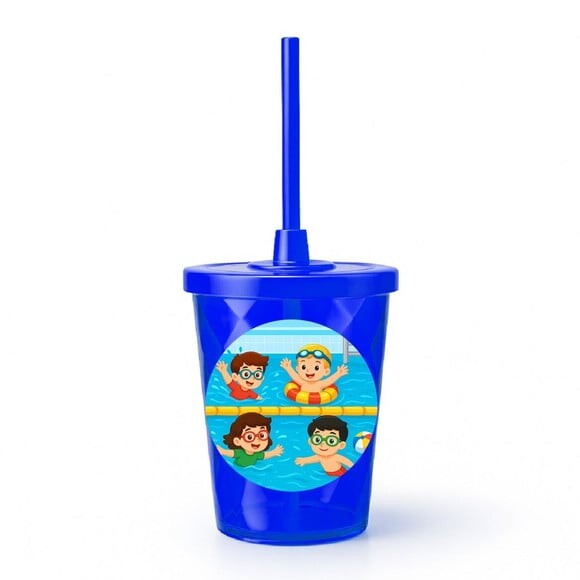 Copo Twister Personalizado 300ml Natação