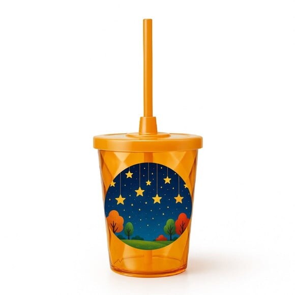 Copo Twister Personalizado 300ml Noite das Estrelas