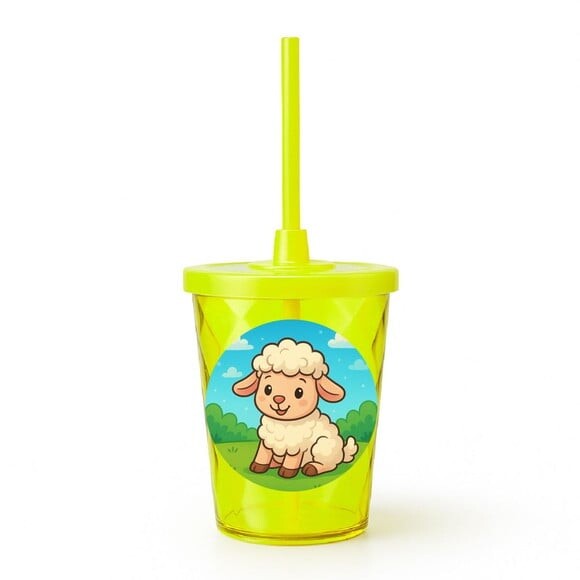 Copo Twister Personalizado 300ml Ovelhinha