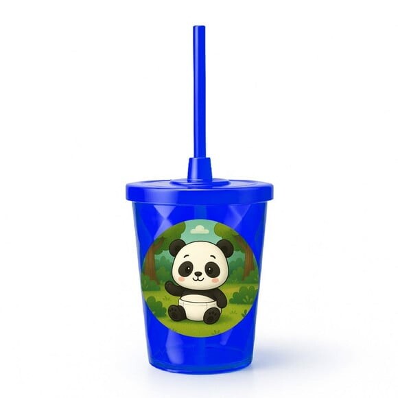Copo Twister Personalizado 300ml Panda Baby