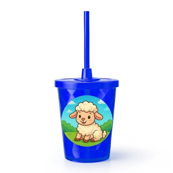 Copo Twister Personalizado 300ml Ovelhinha