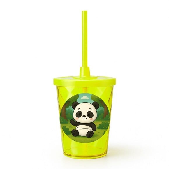 Copo Twister Personalizado 300ml Panda Baby