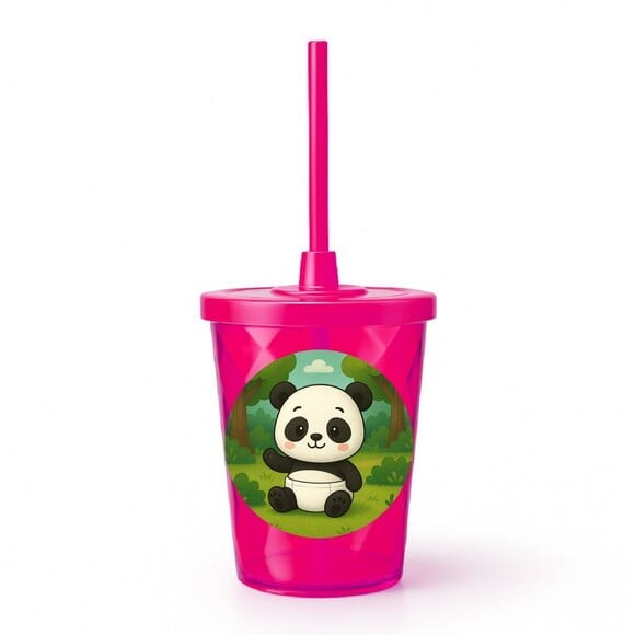 Copo Twister Personalizado 300ml Panda Baby