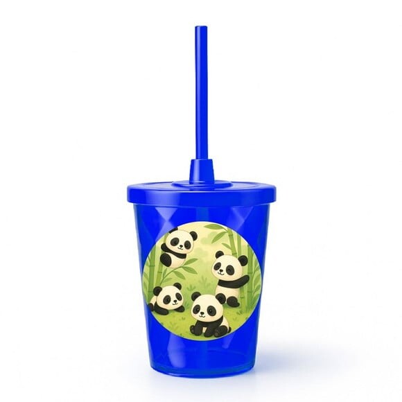 Copo Twister Personalizado 300ml Pandinhas