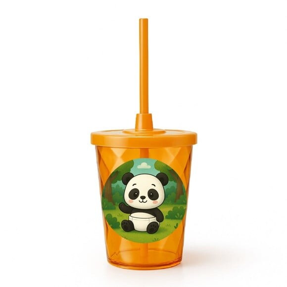 Copo Twister Personalizado 300ml Panda Baby