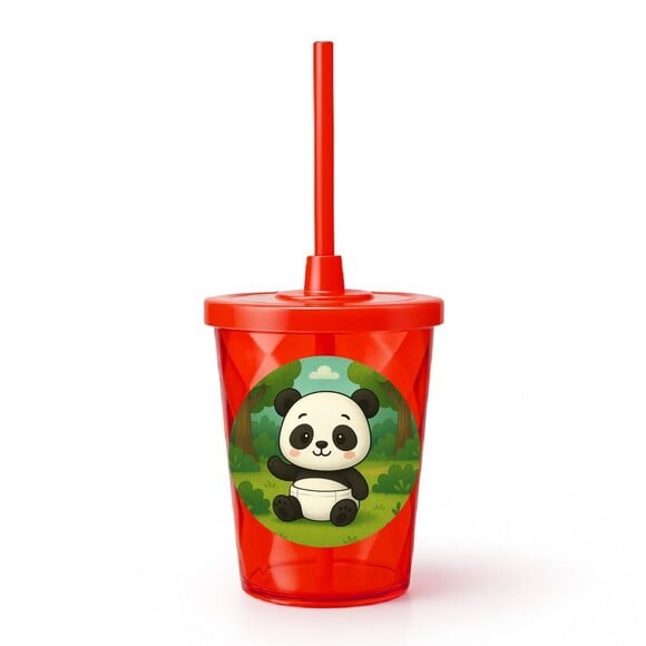 Copo Twister Personalizado 300ml Panda Baby