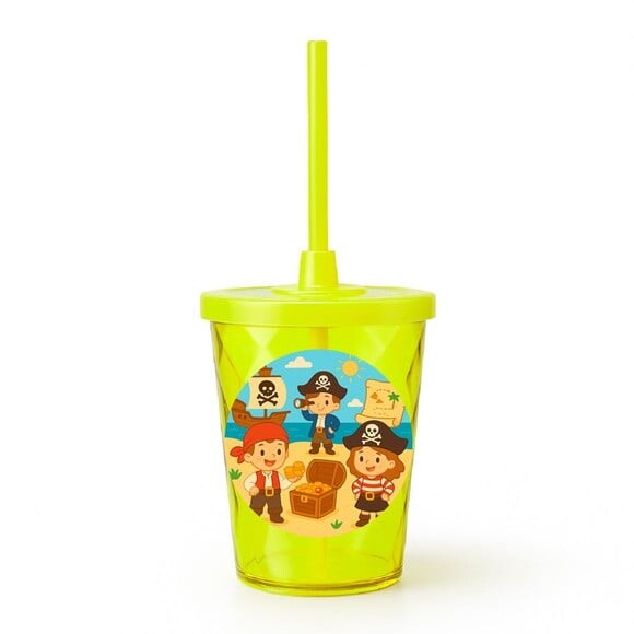 Copo Twister Personalizado 300ml Piratas