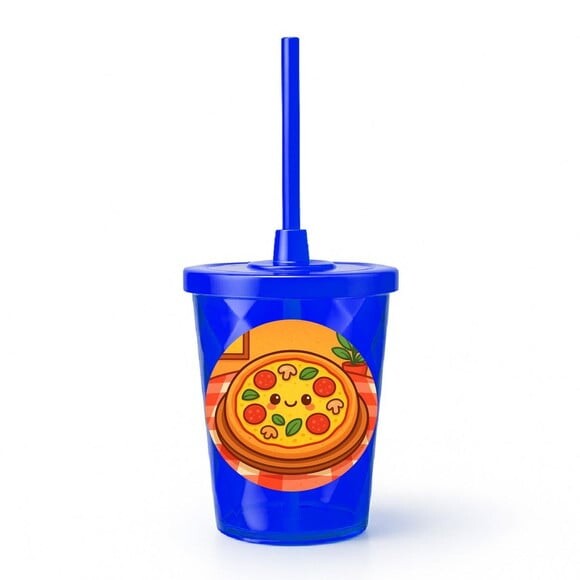 Copo Twister Personalizado 300ml Pizza Divertida