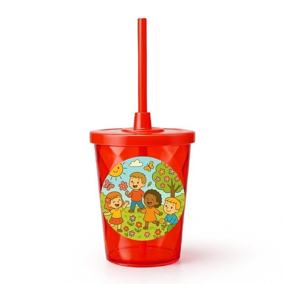 Copo Twister Personalizado 300ml Primavera Divertida