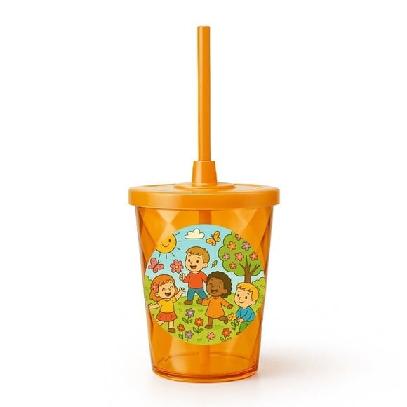 Copo Twister Personalizado 300ml Primavera Divertida