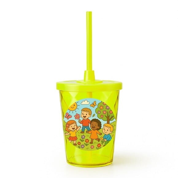 Copo Twister Personalizado 300ml Primavera Divertida